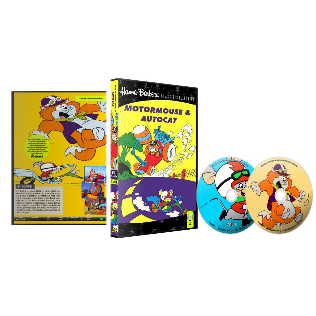 Dvd Zé Bolha e Juca Bala (1969) Completo Dublado - Hanna Barbera