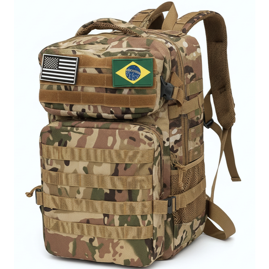 Mochila Camuflada Tático Militar Notebook Laptop Tablet Reforçada Viagem Passeio
