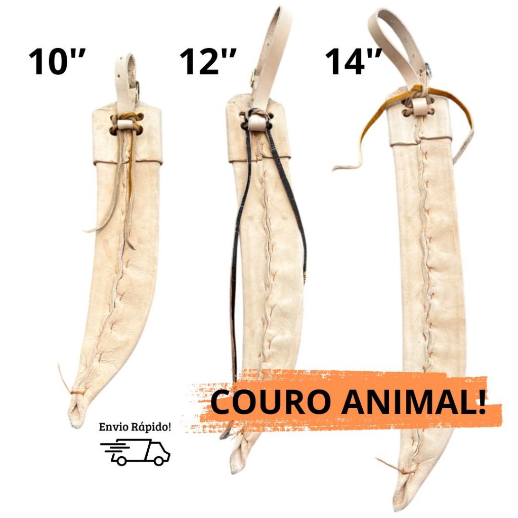Bainha para Facão em Couro Legítimo Feito a Mão polegadas 10'' 12'' 14'' Resistente Faca Estojo em Oferta na Shopee