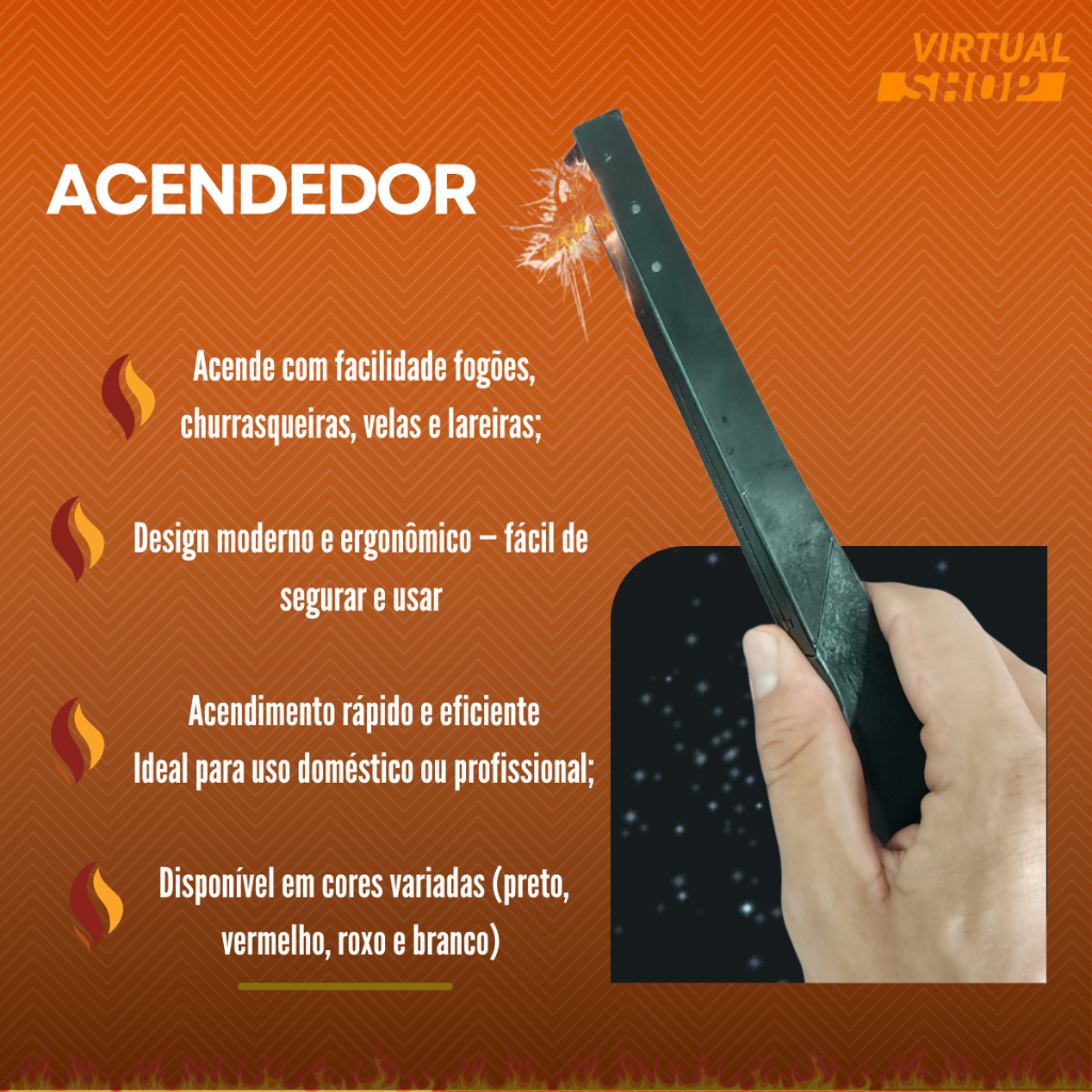 Acendedor De Fogão Com Botão De Aperta Lume / Naxo Pratico