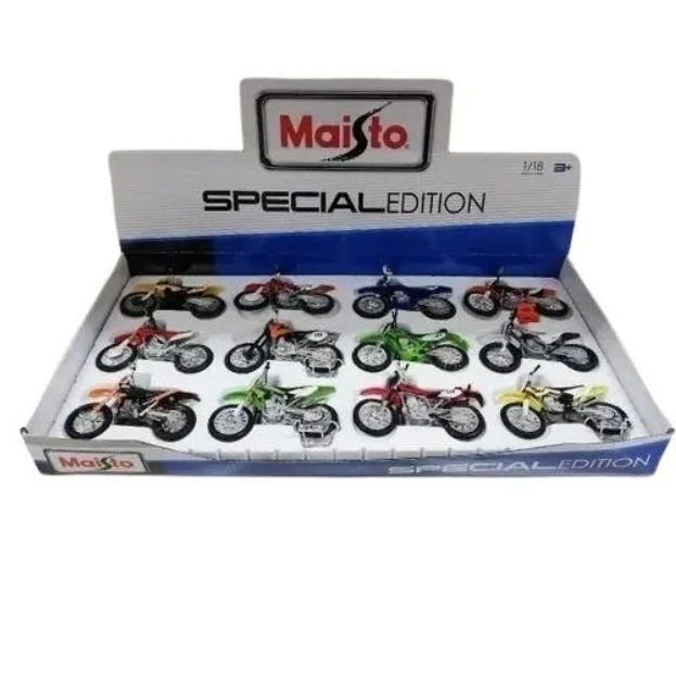 Miniaturas Motos Cross  1/18 Maisto Special Edition