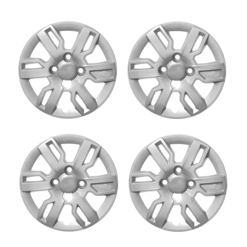 Jogo Calota Grid Aro 13 Cubo Baixo - Fiat Uno Way 13 a 15 - NT1256/ 227CBPTAU