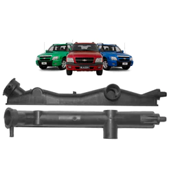 Caixa De Radiador Chevrolet S10 Brazado Tampa 410mmx48mm