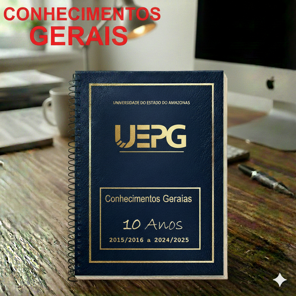 UEPG & PSS - CONHECIMENTOS GERAIS 2024/2025 - Caderno de Provas + Gabarito + Folhas de Redação
