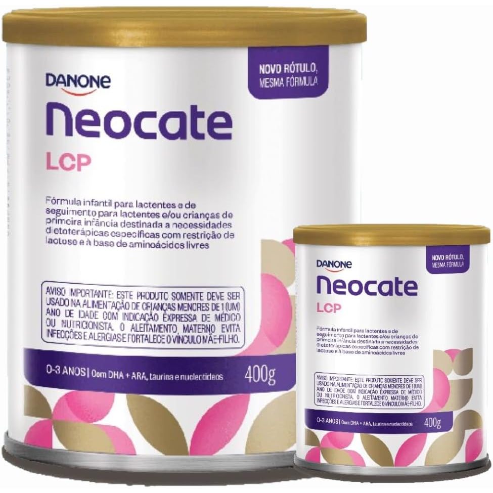 Fórmula infantil Nutricia Neocate LCP 400g Lata sem Lactose sem Sabor 0 Meses a 3 Anos