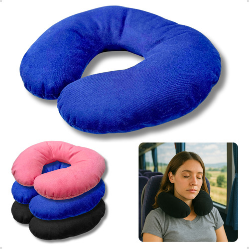 Almofada de Viagem para Pescoço - Proteção Cervical Ergonomico Antialergico - Almofada de Pescoço