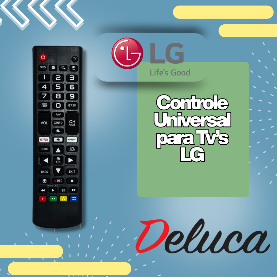 Kit Controle Remoto LG Smart TV Compatível LCD LED HDTV UHD OLED 3D 4K