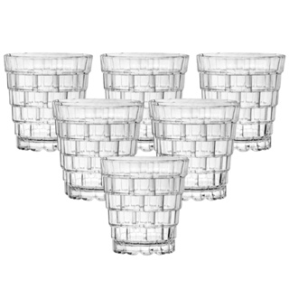 Jogo 6 Copos Piramide 300ml Vidro Grosso Egípcio Luxo em Oferta na Shopee