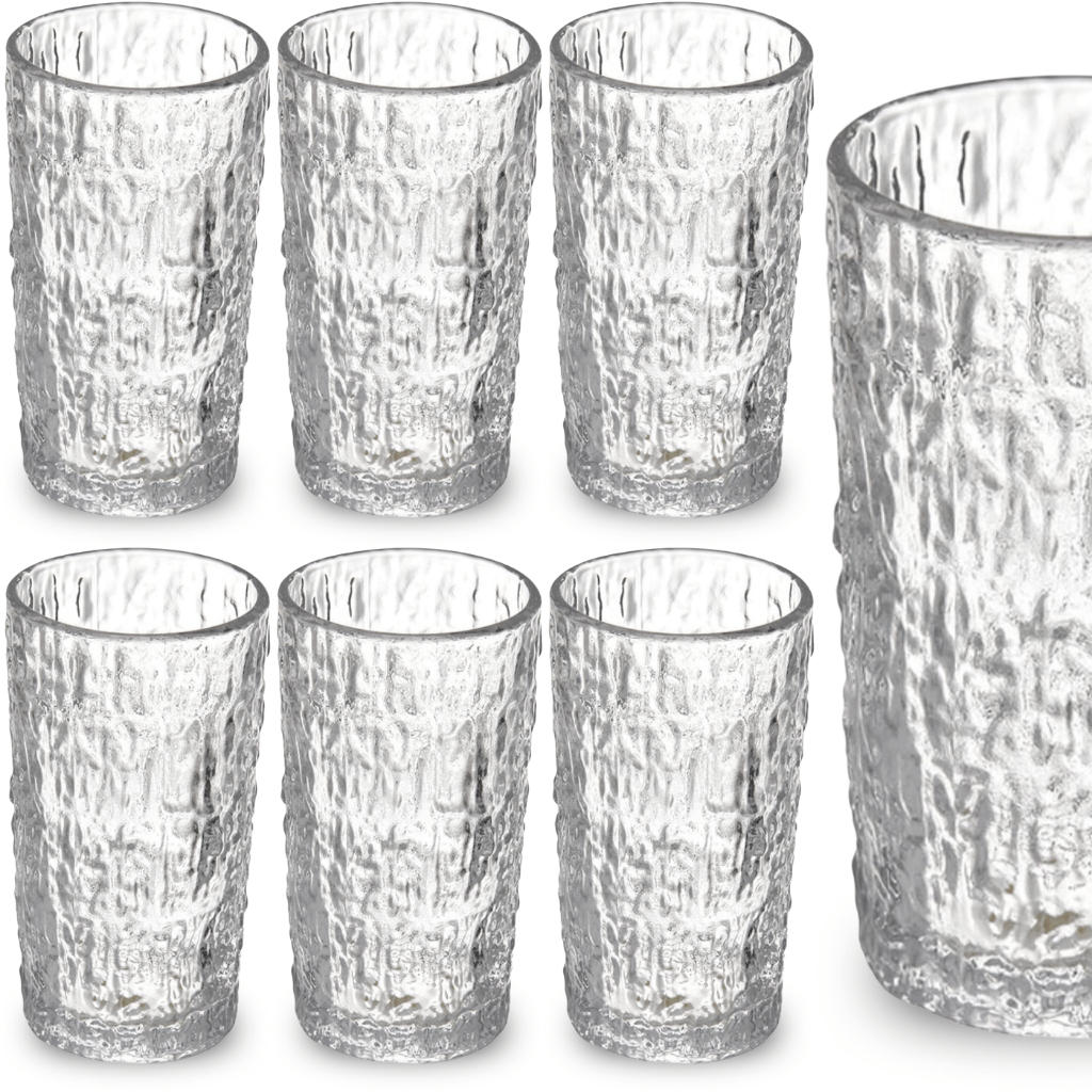 Kit 6 Copos De Vidro Reforçado Grosso 300ml Para Suco Água Refrigerante Sofisticado em Oferta na Shopee
