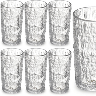 Kit 6 Copos De Vidro Reforçado Grosso 300ml Para Suco Água Refrigerante Sofisticado em Oferta na Shopee