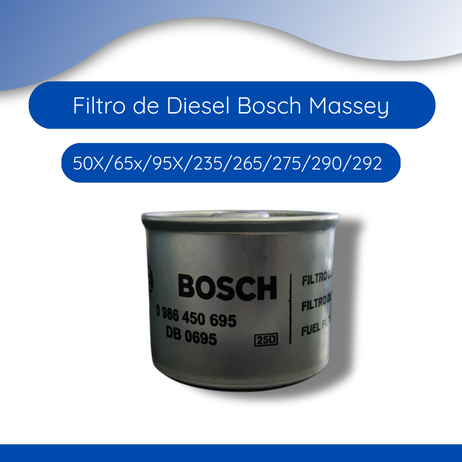 Filtro de Diesel Cav Curto Massey Ferguson 50X/65x/95X/235/265/275/290/292