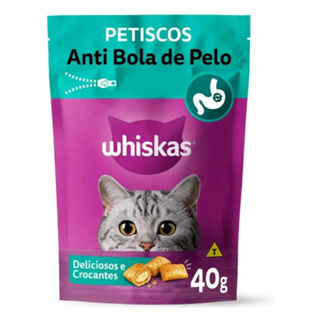 Petisco Gatos Adultos Whiskas Temptations Anti Bola De Pelos em Oferta na Shopee