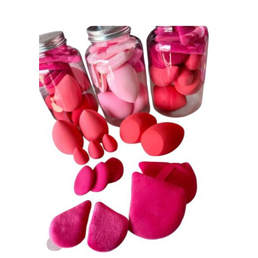 Kit 14 Esponjas de Maquiagem  / Kit  Esponjas de Maquiagem - Com Pincel Mágico