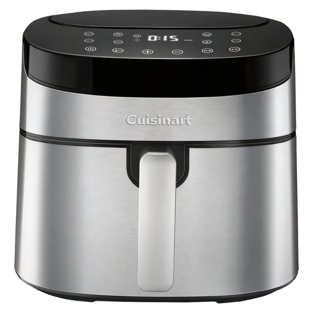 Air Fryer Digital 7,2 Litros Cuisinart 1800w Cor Prateado Compacto Moderno Fritadeira