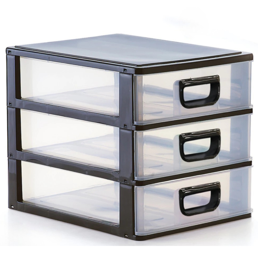 Organizador De Mesa 3 Gavetas Porta Tudo Micro - Monte Libano em Oferta na Shopee