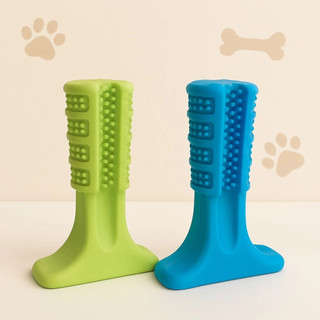 Kit 2 Brinquedos mordedores escova de dente para cães