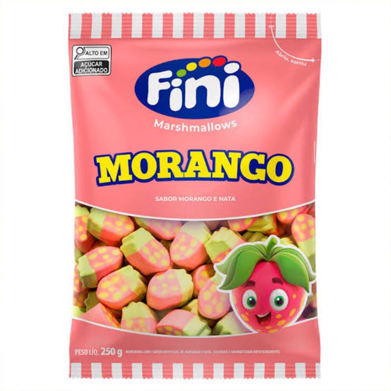 Marshmallow Fini Morango 250g em Oferta na Shopee