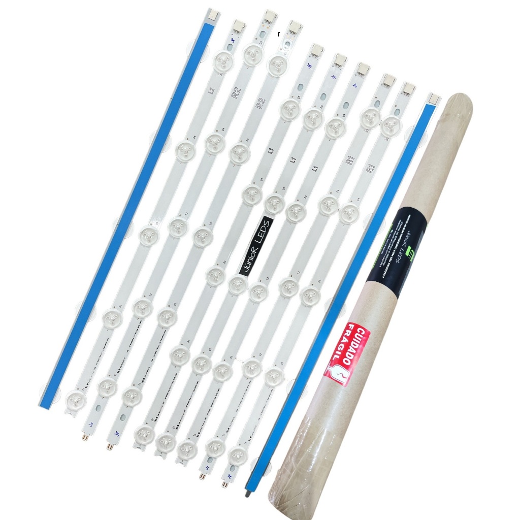 Kit 10 Barras Leds 42ln5400 42ln5700 42ln549c 42la6130 42la6200 42la6204 42la62104 42lp360h 42lp560h