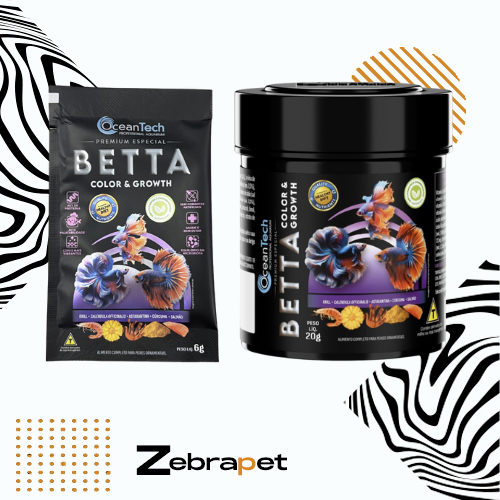 Ocean Tech Betta Color & Growth - Ração p/ Betta