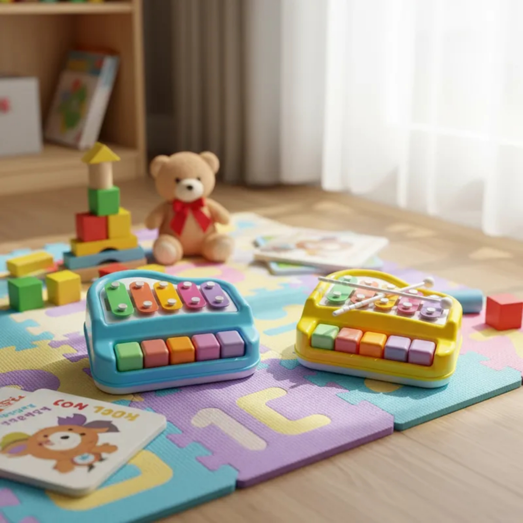 Piano Infantil Brinquedo Xilofone Bebê brinquedo educativo interativo
