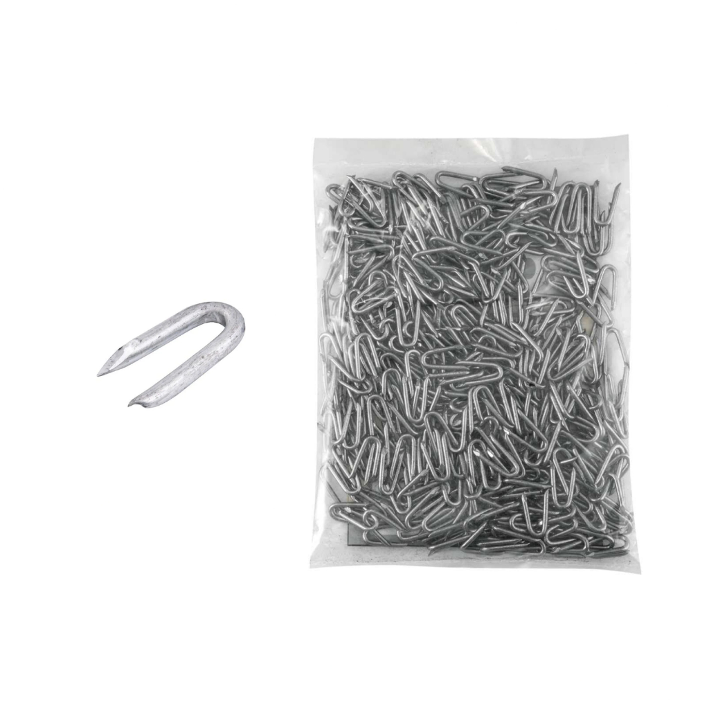 Grampo Galvanizado Polido Para Cerca Arame Farpado 9X1