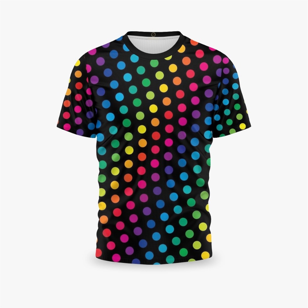 Camisa Camiseta Bolinha Blusa Poá Estampada Tendencia 2026 Sofisticado Adulto Infantil Unissex