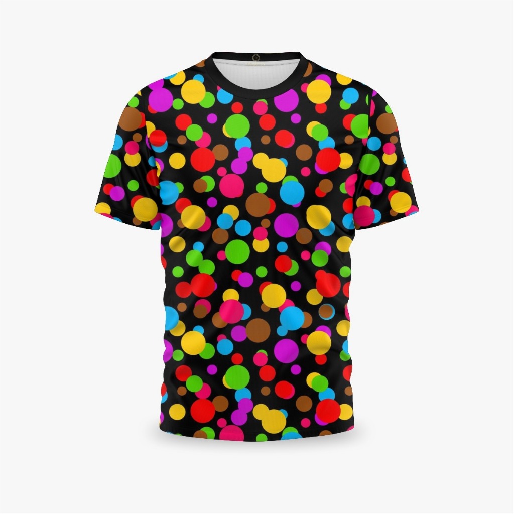 Camisa Camiseta Bolinha Blusa Poá Estampada Tendencia 2026 Sofisticado Adulto Infantil Unissex