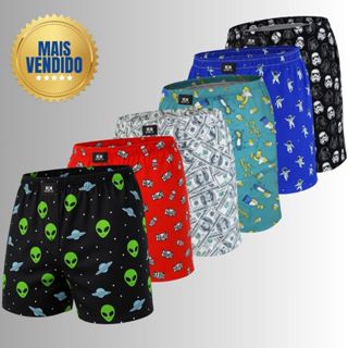 Kit 6 Cuecas Samba Canção Masculina – Tecido Geladinho, Conforto Máximo, Estampas Sortidas em Oferta na Shopee