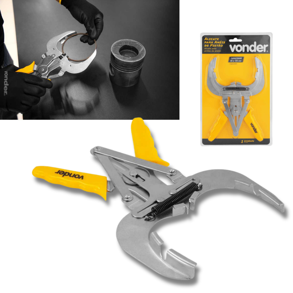 Alicate Expansor Para Tirar e Colocar Aneis De Pistão 80mm a 120mm Vonder em Oferta na Shopee