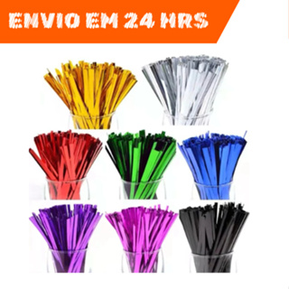 Kit 520 ~ 4.160 Amarrilhos Arame Plastificado Lacre Cedros 10CM Cor Aleatória em Oferta na Shopee
