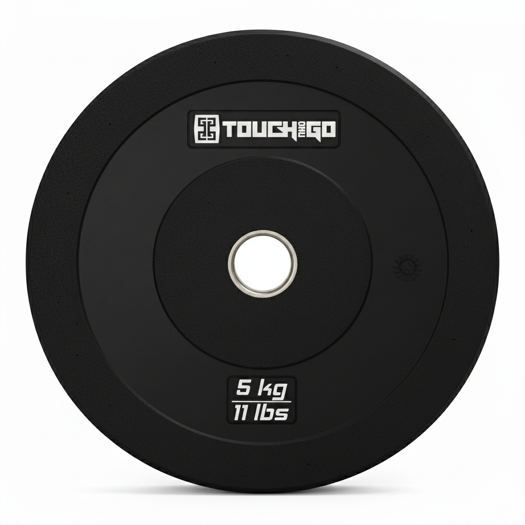 Anilha Profissional  5kg Olímpica Emborrachada Peso Academia Touch And Go -  (1 Unidade) em Oferta na Shopee