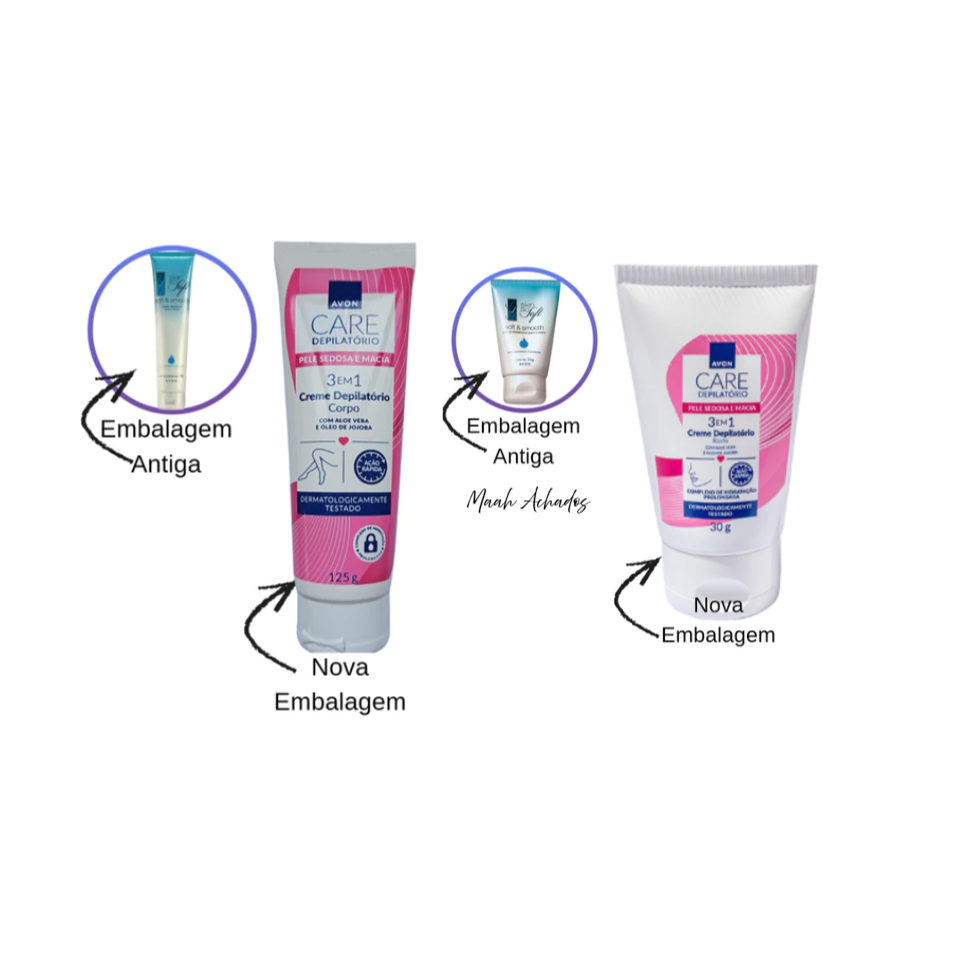 Avon Care Creme Depilatorio Para o Corpo ou Rosto Skin So Soft - ESCOLHA O CERTO