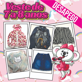 Roupas femininas infantil 7 a 8 anos desapego no precinho em Oferta na Shopee