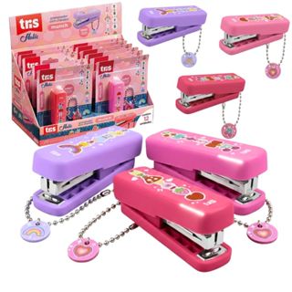 1/2/3 Mini Grampeador Até 20 Folhas + 300 Grampos Galvanizados Com Chaveiro Escolar Escritório em Oferta na Shopee