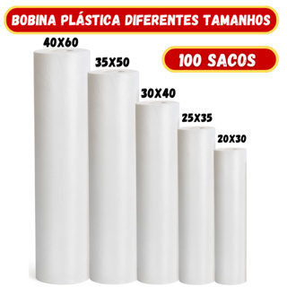 Bobina Plástica Picotada Sacos Plásticos Mercado Freezer Frutas Verduras Congelar Alimentos Microondas em Oferta na Shopee
