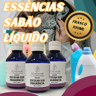 Essência Para Sabão Líquido Roupas Limpas 100ml – Cheiro de Limpeza e Perfume Duradouro nas Roupas em Oferta na Shopee