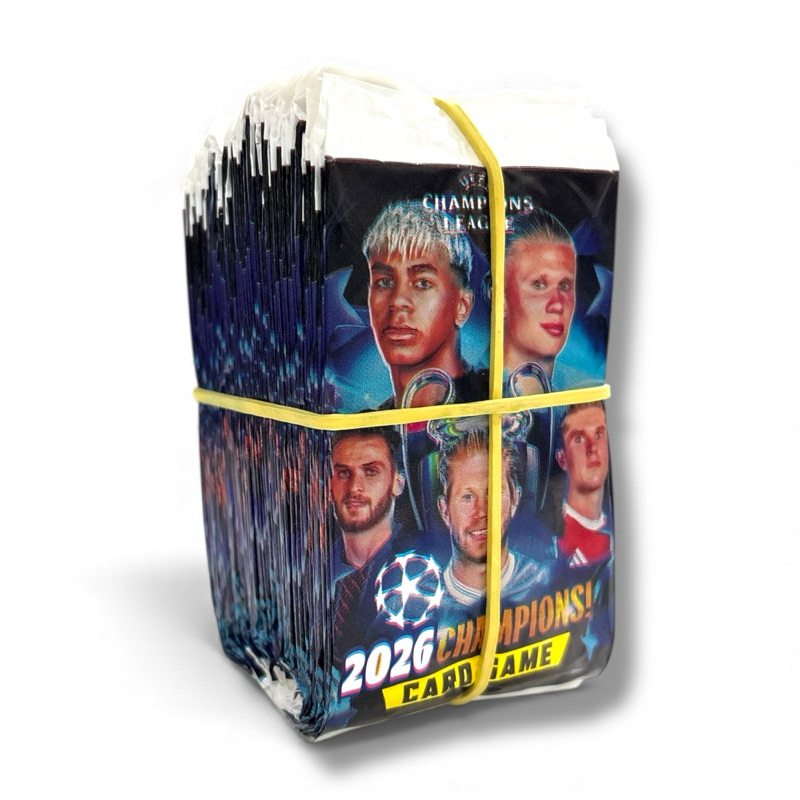 Kit 200 Cards Champions League 2026 = 50 Pacotes Figurinhas Bafo Duelar Colecionar em Oferta na Shopee
