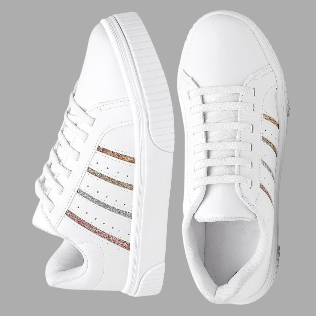 Tênis Casual Feminino Branco Macio Acolchoado Cano Baixo Sapato Sapatenis Do 34 ao 39 Envio Imediato