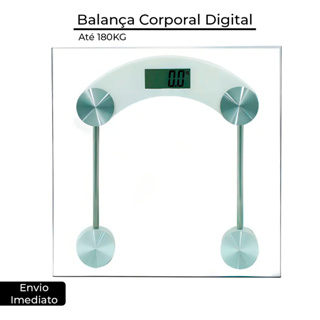Balança Corporal Digital até 180kg com Vidro Temperado em Oferta na Shopee
