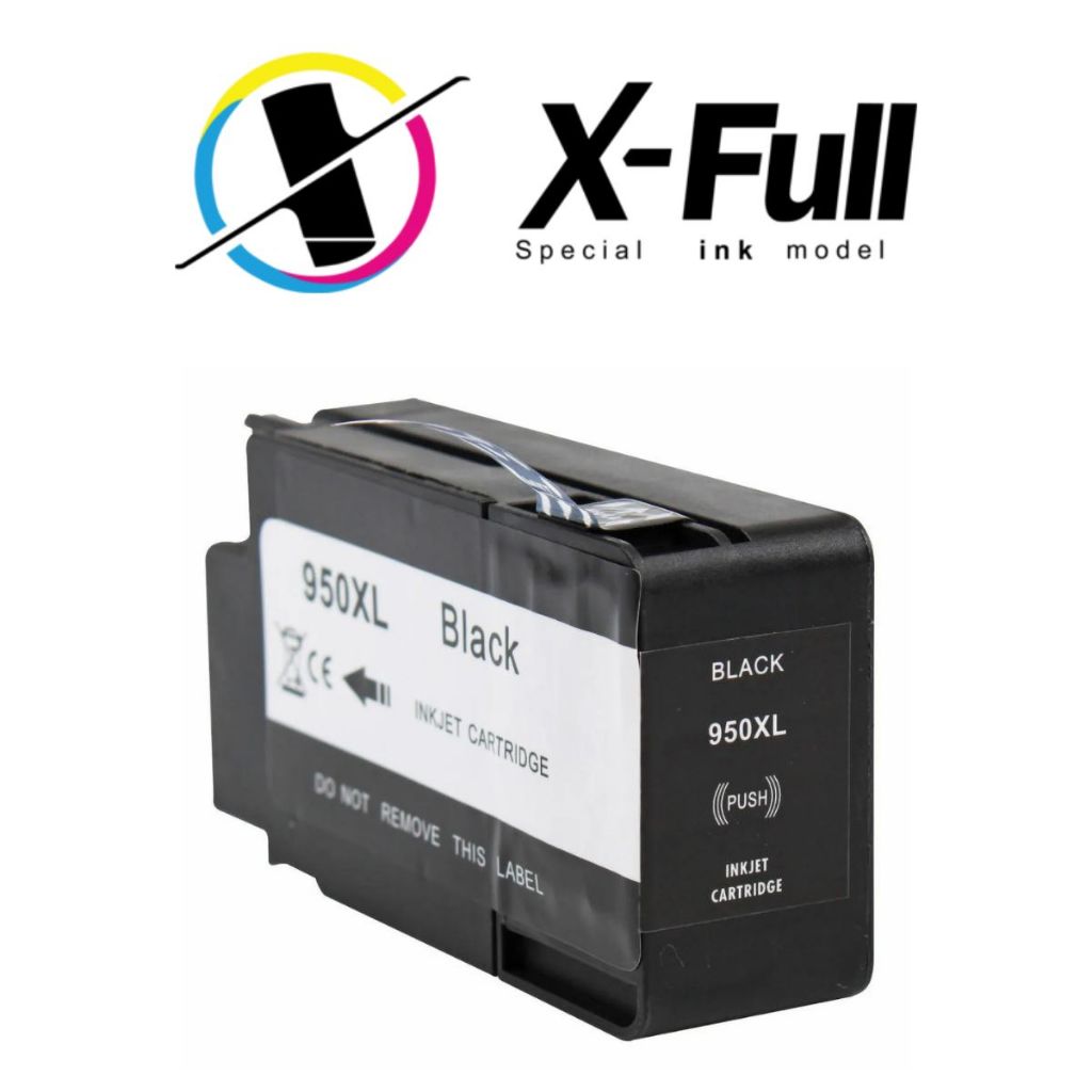 Cartucho de tinta compatível com HP 950XL 80ML BK (8100 Pro 8600 / 8600 Plus / 8600)X-FULL