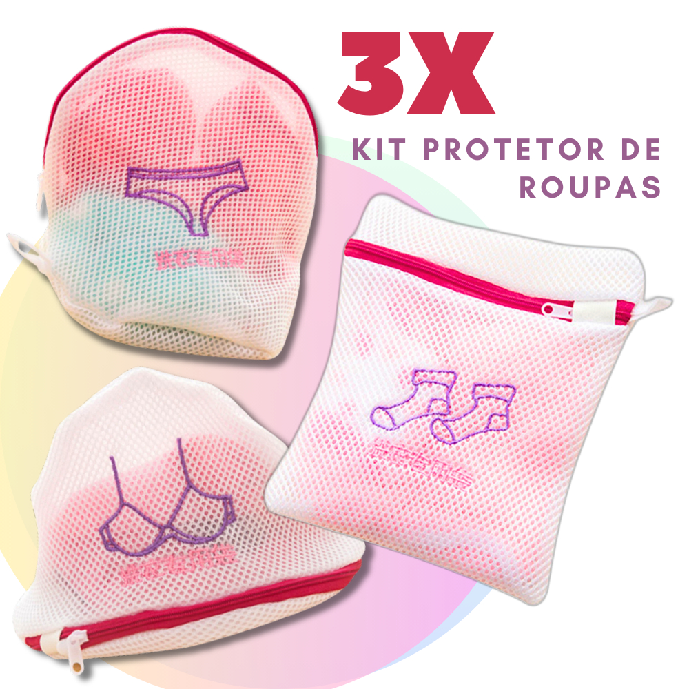 3 Unidades De Sacos Protetor Para Máquina de Lavar, Lavadora Meia, Calcinha, Sutiã, Roupas Intimas