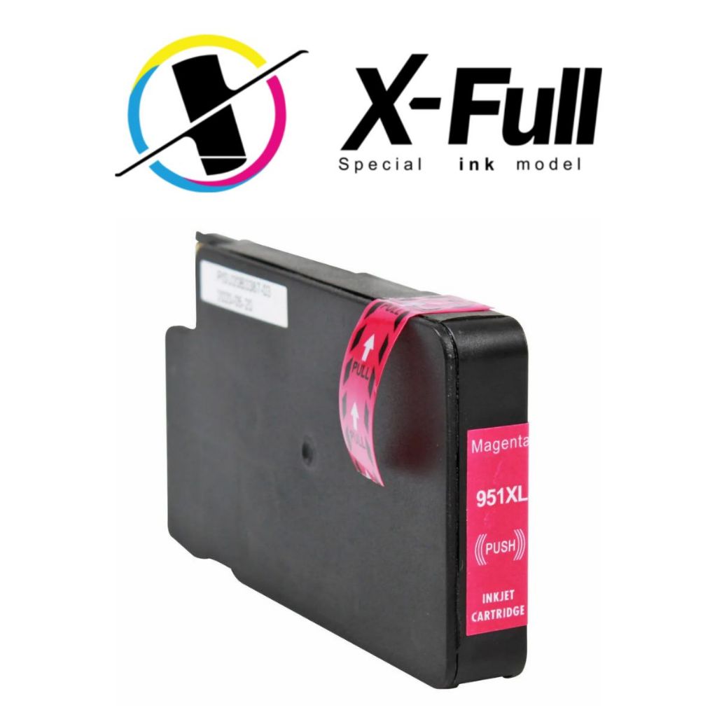 Cartucho de tinta compatível com HP 951XL 27ML M (8100 Pro 8600 / 8600 Plus / 8600)X-FULL em Oferta na Shopee