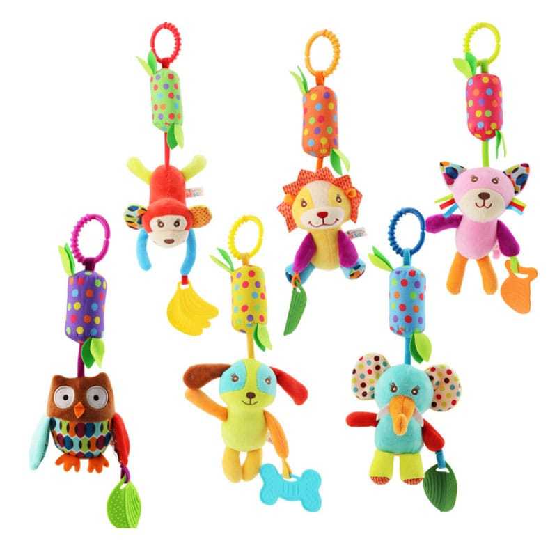 Mobile Anel de Pendurar Brinquedos de Carrinho Bebe Conforto Teether Boneca de Chocalho em Oferta na Shopee