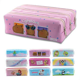 Estojo Escolar Triplo Feminino 3 Divisórias Organizador Várias Estampas Grande 144 Lápis em Oferta na Shopee