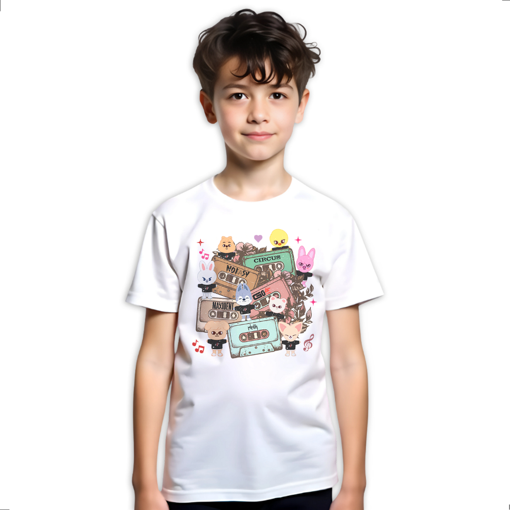 Camiseta Infantil Stray Kids K-Pop Felix Bang Han Lee LK-635