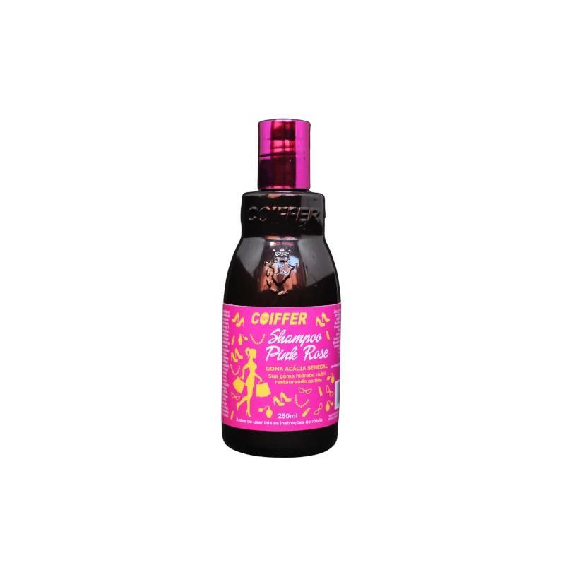 Shampoo Pink Rose Coiffer 250ml Hidratação, Nutrição e Umectação