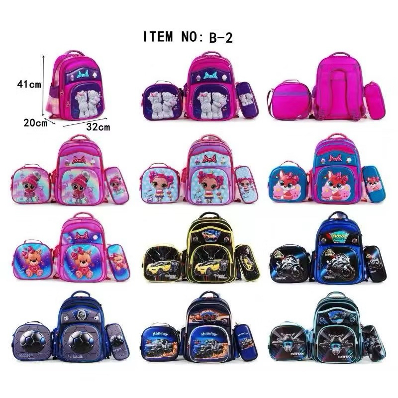 Kit Mochila Infantil Masculino 3 Peças com Lancheira Escolar + Estojo Menino em Oferta na Shopee