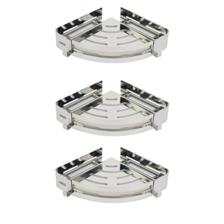 LUMAI Kit 3 Suporte Porta Shampoo E Sabonete de Canto em Aço Inox 304 Prateleira Banheiro Box em Oferta na Shopee