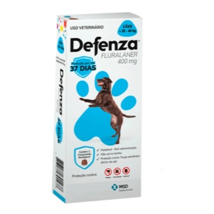Defenza antipulgas e carrapatos para 20-40kgs MSD