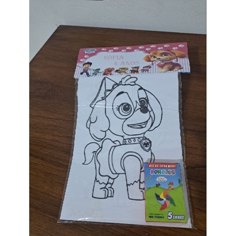 kit livrinho lembrancinha personalizado colorir  com giz festa infantil ( FAZEMOS TODOS OS TEMAS )